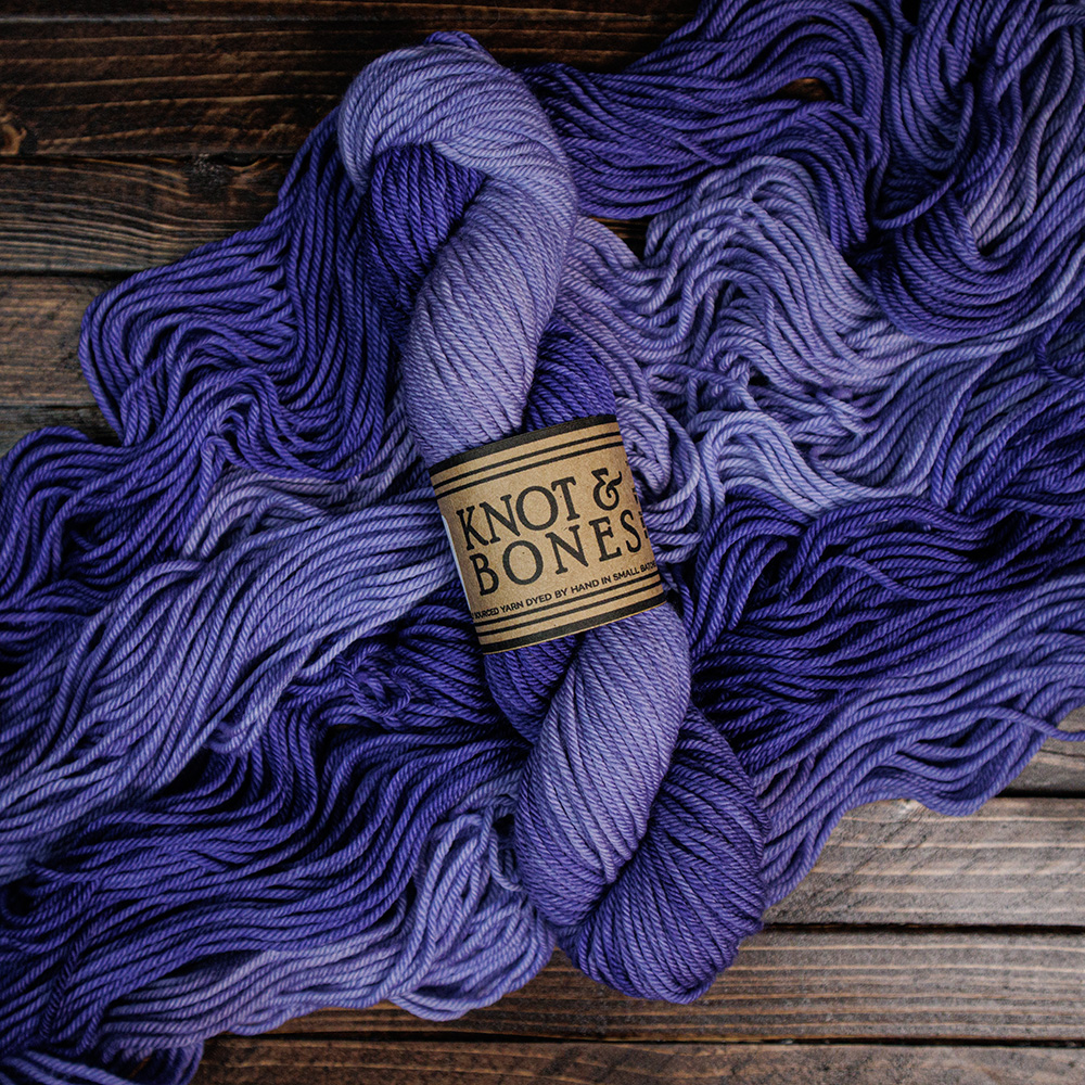 Oxford Frost hand-dyed yarn