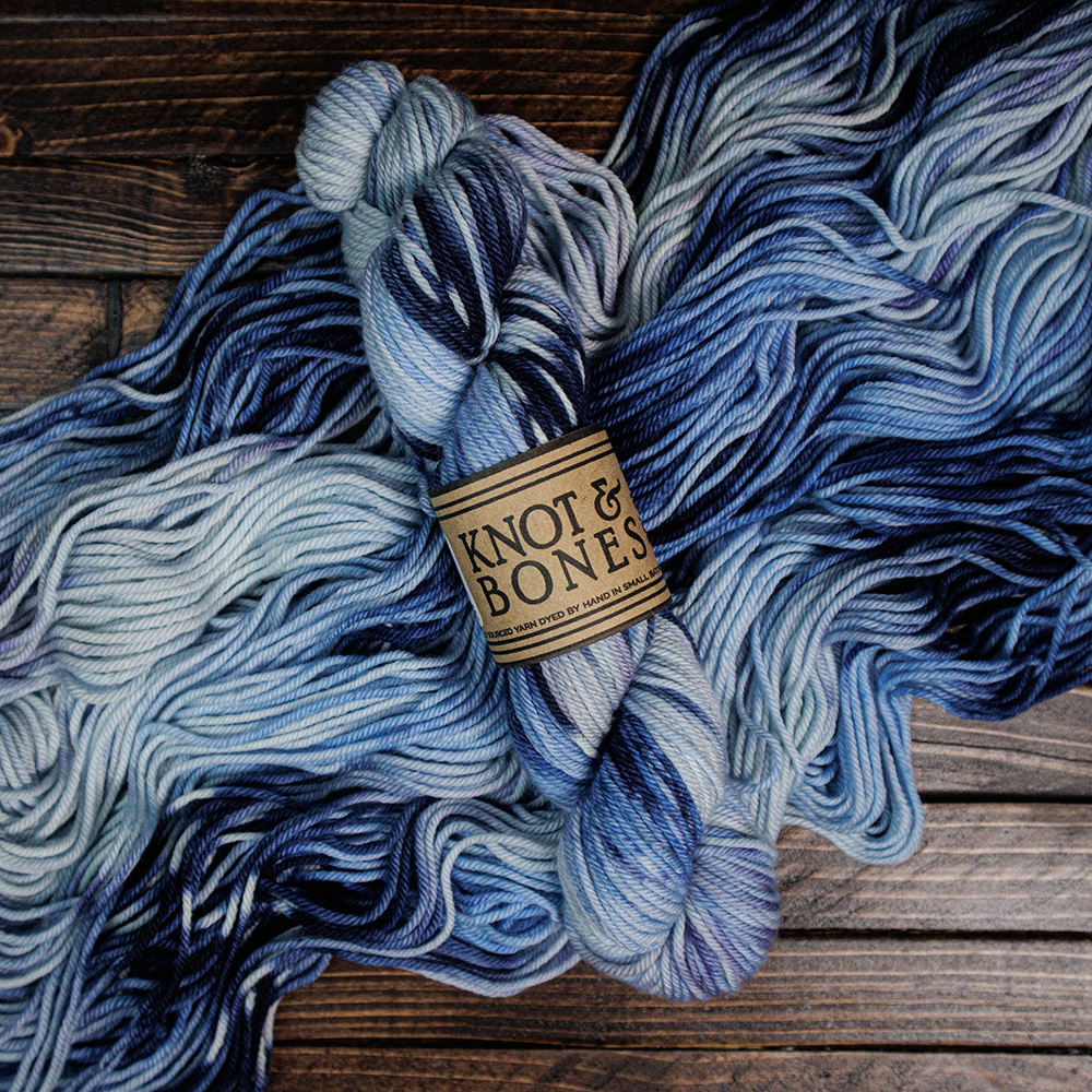 Polar Dusk hand-dyed yarn