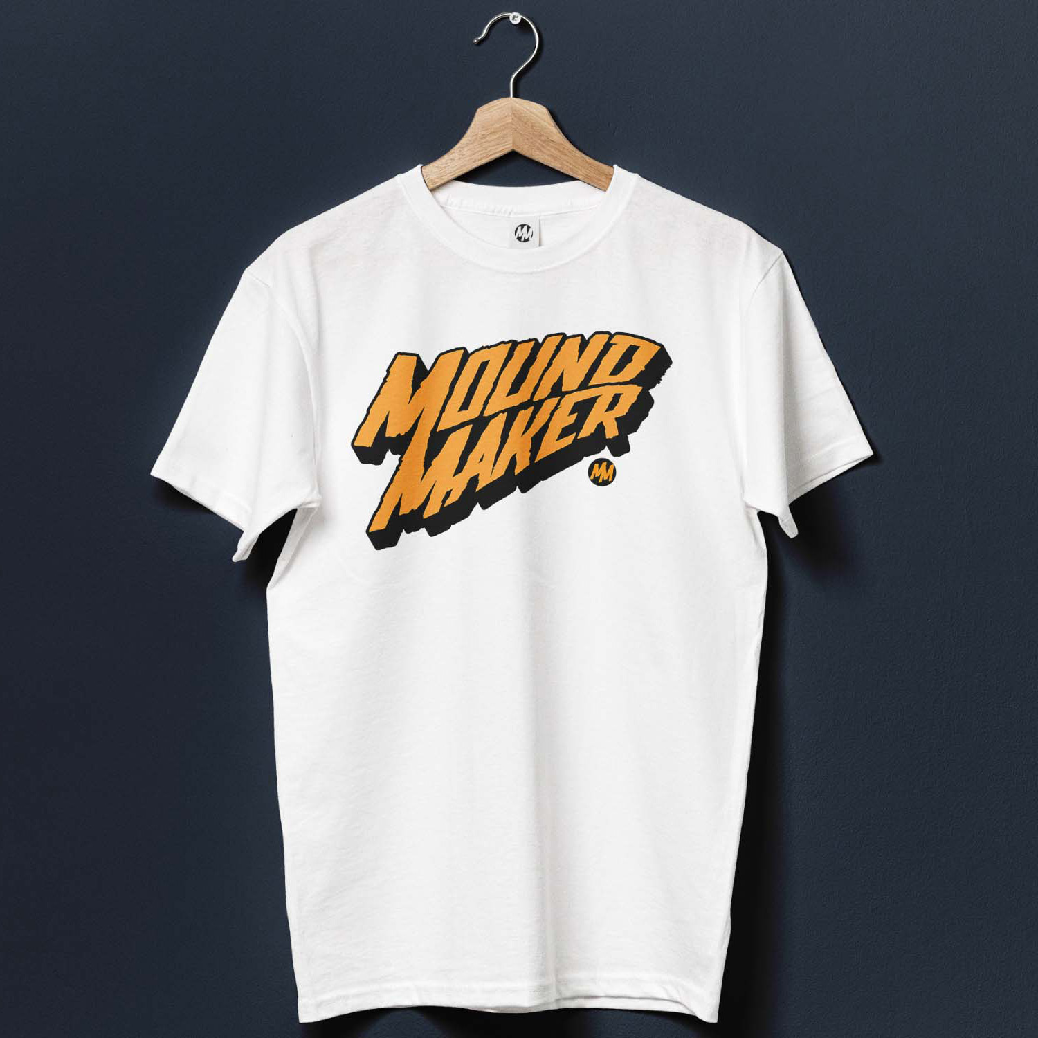 Mound Maker white shirt design
