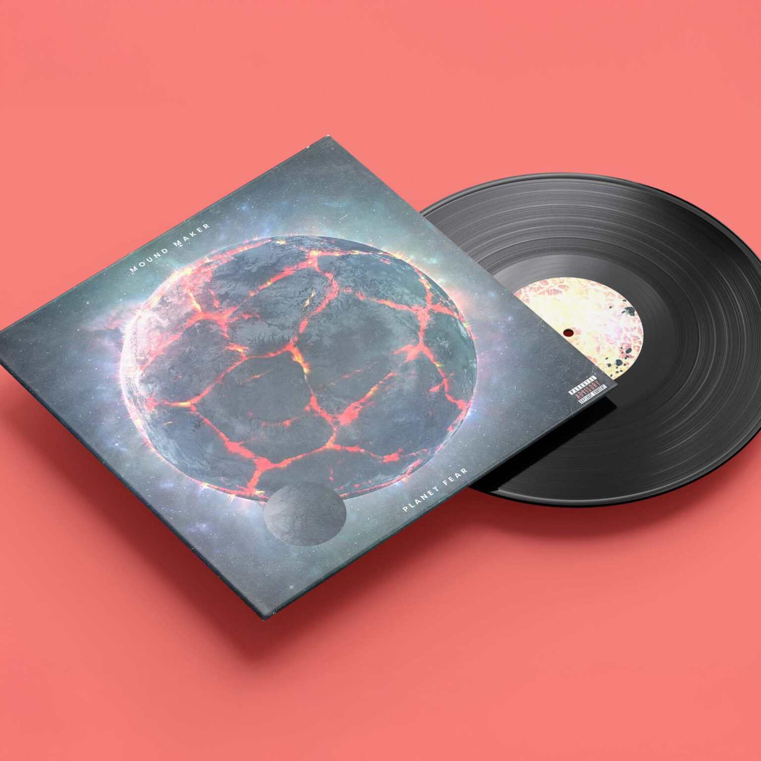 Mound Maker Planet Fear vinyl mockup