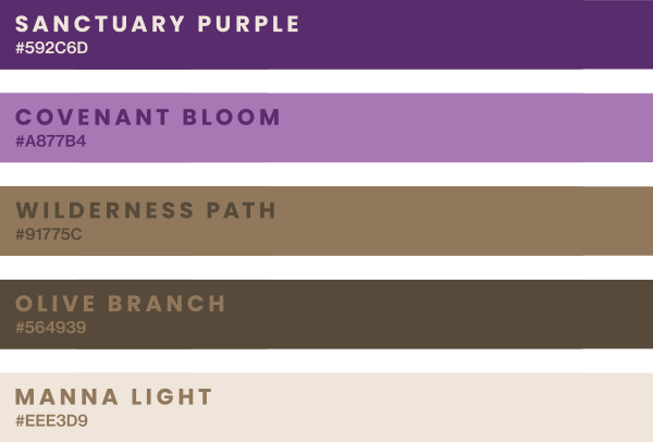 One Heart Church color palette