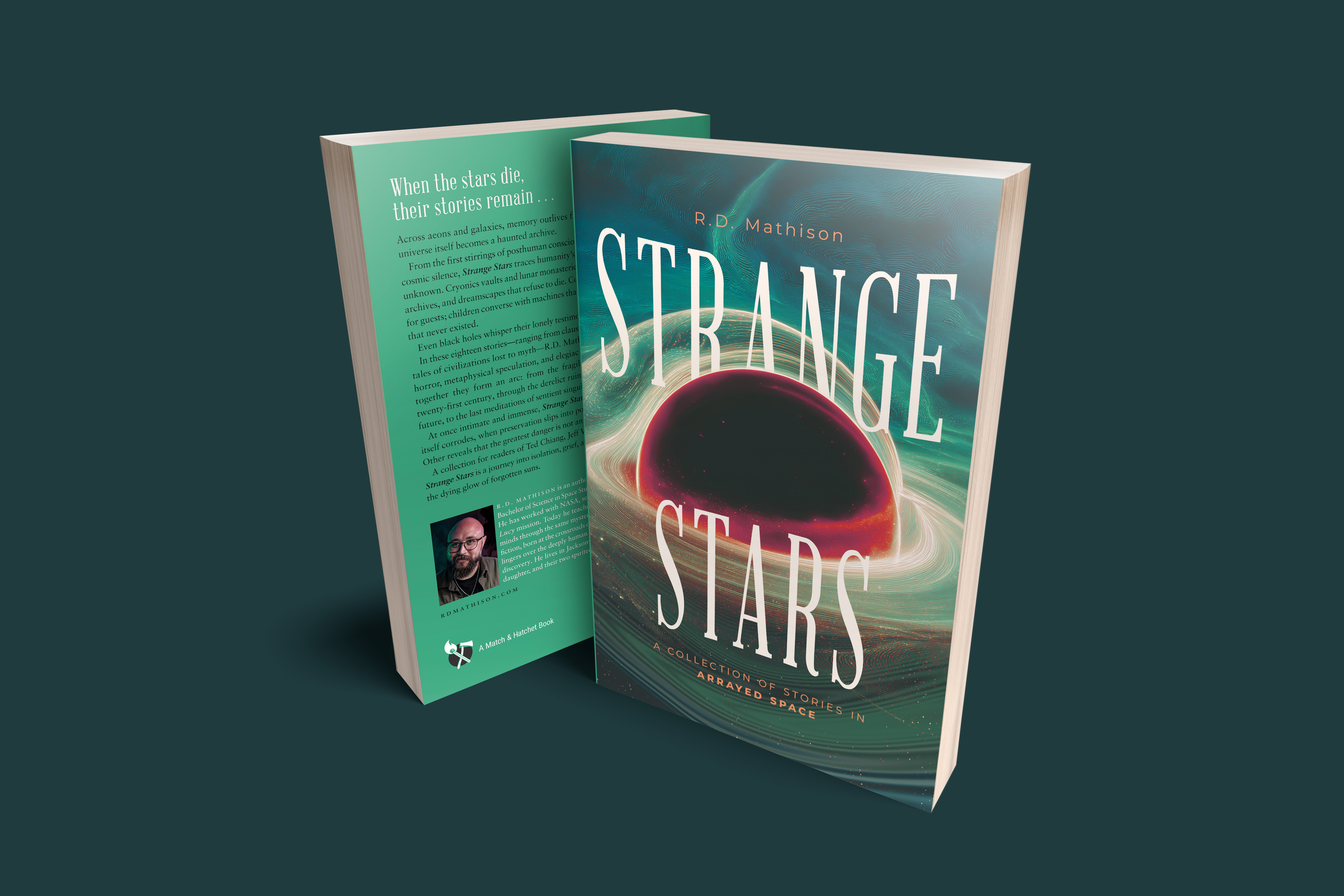 Strange Stars paperback front and back cover mockup